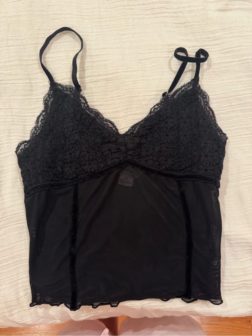Kimchi Blue Black Lace Cami Tank